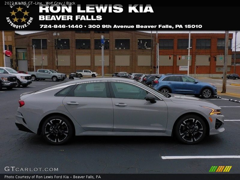 Wolf Gray / Black 2022 Kia K5 GT-Line