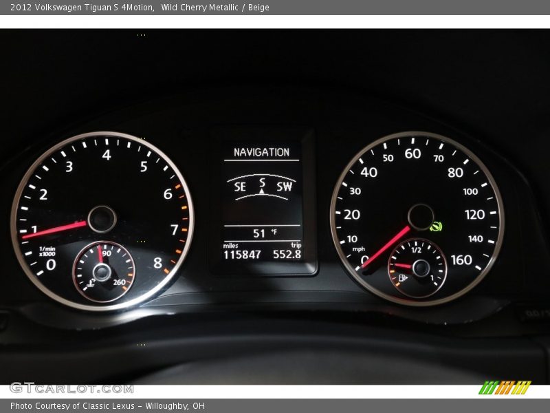 Wild Cherry Metallic / Beige 2012 Volkswagen Tiguan S 4Motion