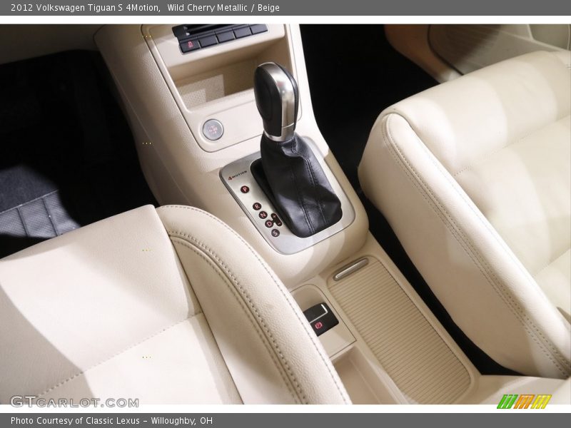 Wild Cherry Metallic / Beige 2012 Volkswagen Tiguan S 4Motion