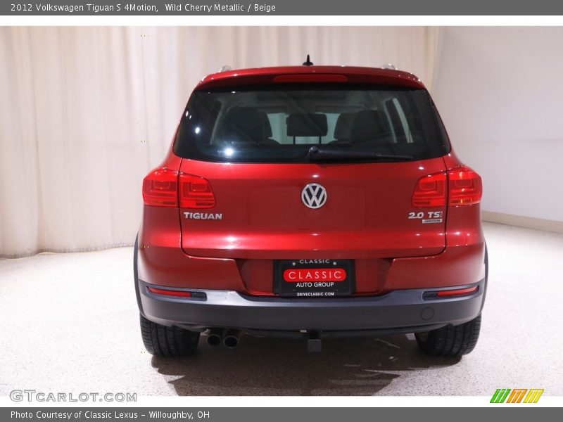 Wild Cherry Metallic / Beige 2012 Volkswagen Tiguan S 4Motion