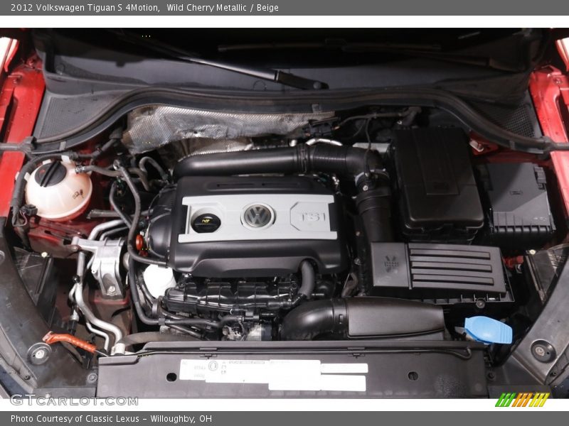 Wild Cherry Metallic / Beige 2012 Volkswagen Tiguan S 4Motion