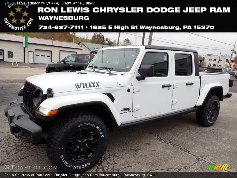 Bright White / Black 2021 Jeep Gladiator Willys 4x4