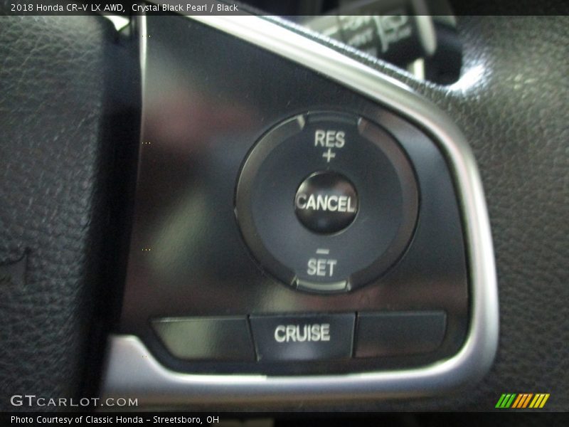 Crystal Black Pearl / Black 2018 Honda CR-V LX AWD