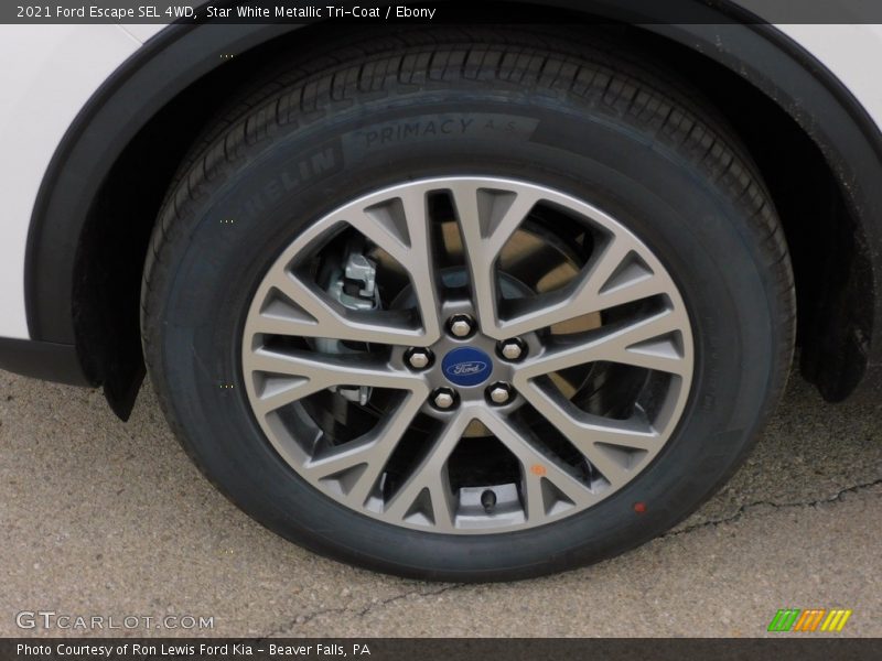 Star White Metallic Tri-Coat / Ebony 2021 Ford Escape SEL 4WD
