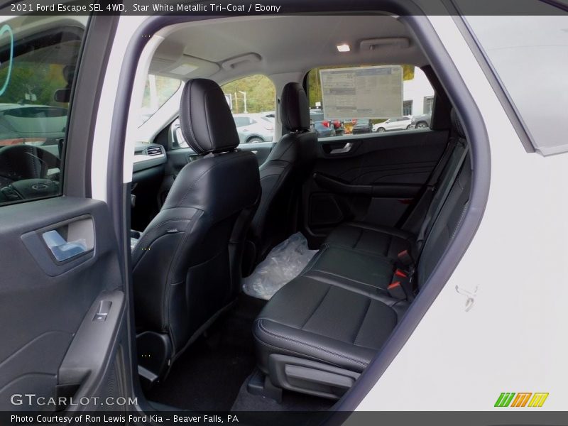Star White Metallic Tri-Coat / Ebony 2021 Ford Escape SEL 4WD