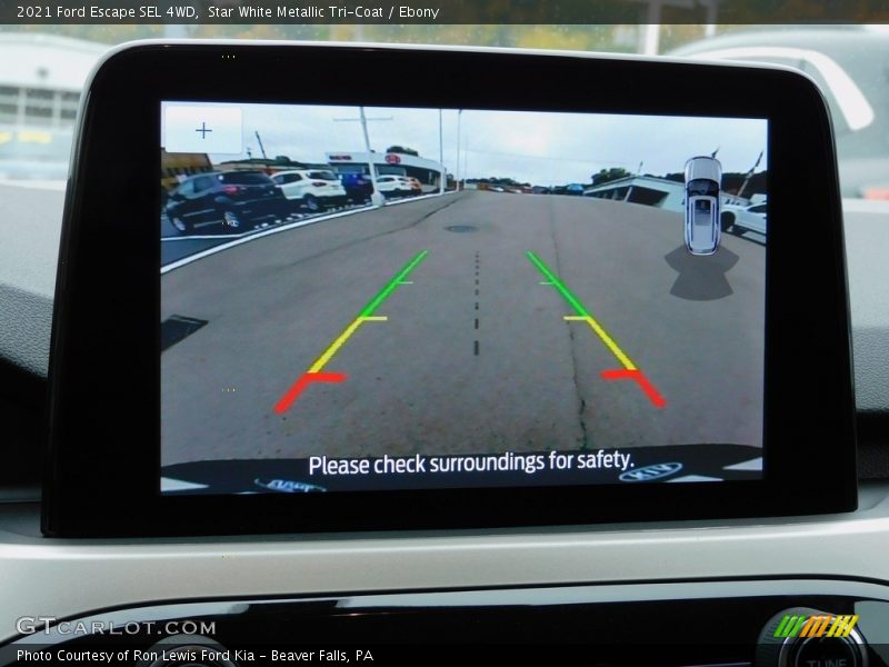 Star White Metallic Tri-Coat / Ebony 2021 Ford Escape SEL 4WD