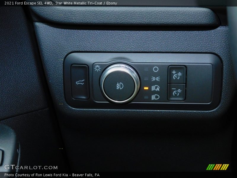 Star White Metallic Tri-Coat / Ebony 2021 Ford Escape SEL 4WD