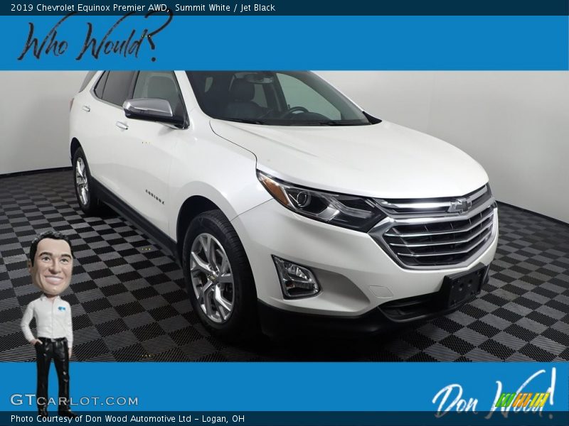 Summit White / Jet Black 2019 Chevrolet Equinox Premier AWD