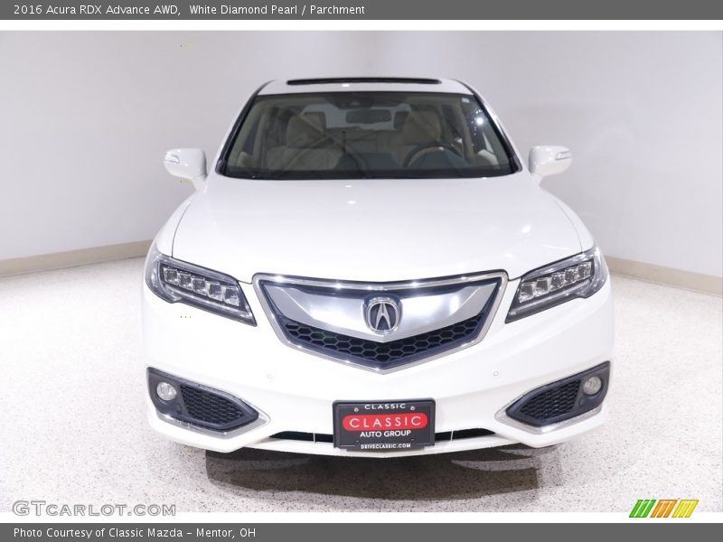White Diamond Pearl / Parchment 2016 Acura RDX Advance AWD