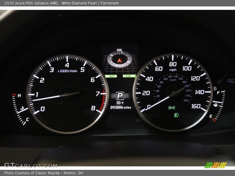  2016 RDX Advance AWD Advance AWD Gauges