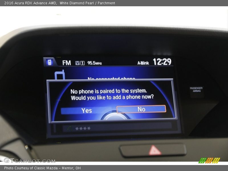 White Diamond Pearl / Parchment 2016 Acura RDX Advance AWD