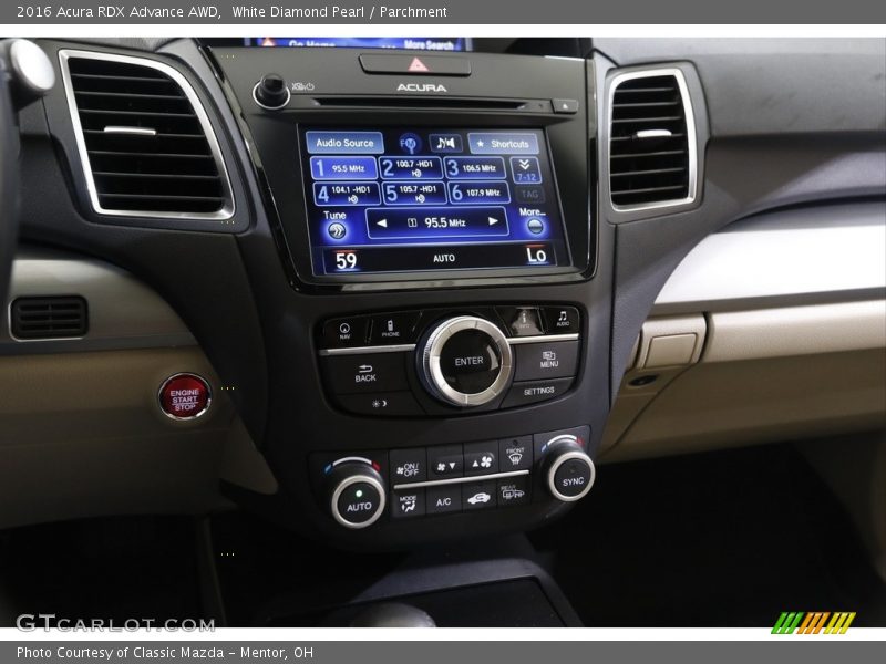 White Diamond Pearl / Parchment 2016 Acura RDX Advance AWD