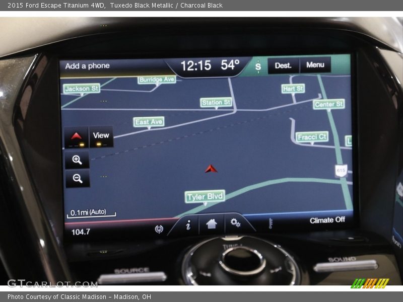 Tuxedo Black Metallic / Charcoal Black 2015 Ford Escape Titanium 4WD