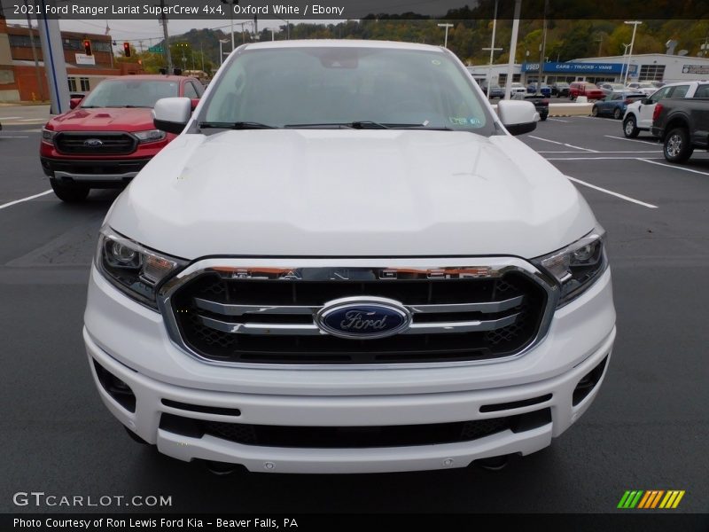 Oxford White / Ebony 2021 Ford Ranger Lariat SuperCrew 4x4