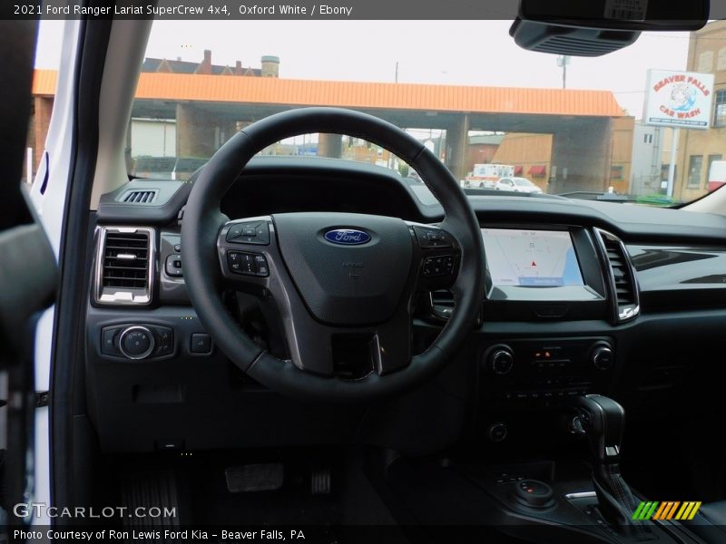 Oxford White / Ebony 2021 Ford Ranger Lariat SuperCrew 4x4