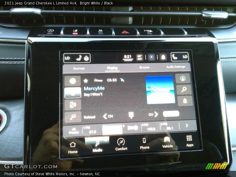 Bright White / Black 2021 Jeep Grand Cherokee L Limited 4x4