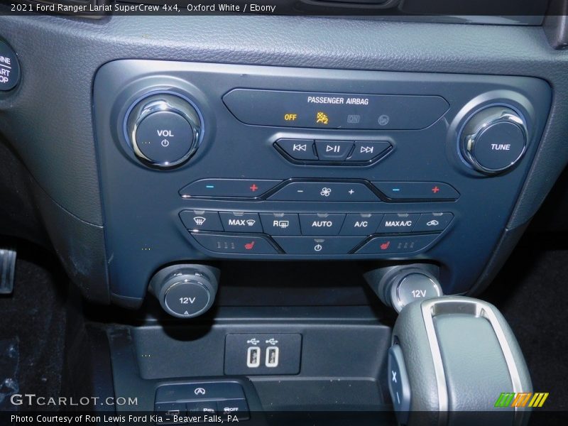 Oxford White / Ebony 2021 Ford Ranger Lariat SuperCrew 4x4