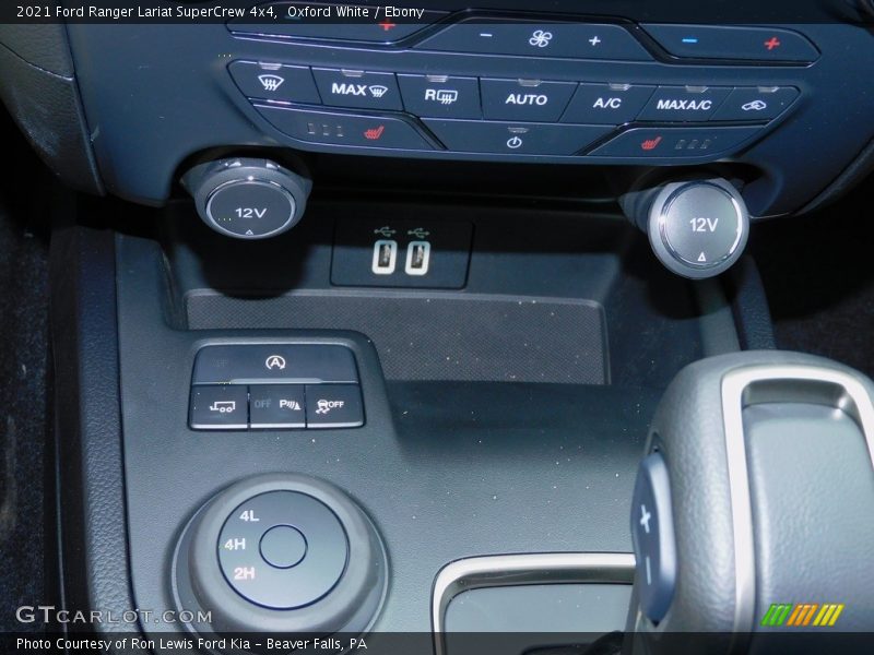 Oxford White / Ebony 2021 Ford Ranger Lariat SuperCrew 4x4