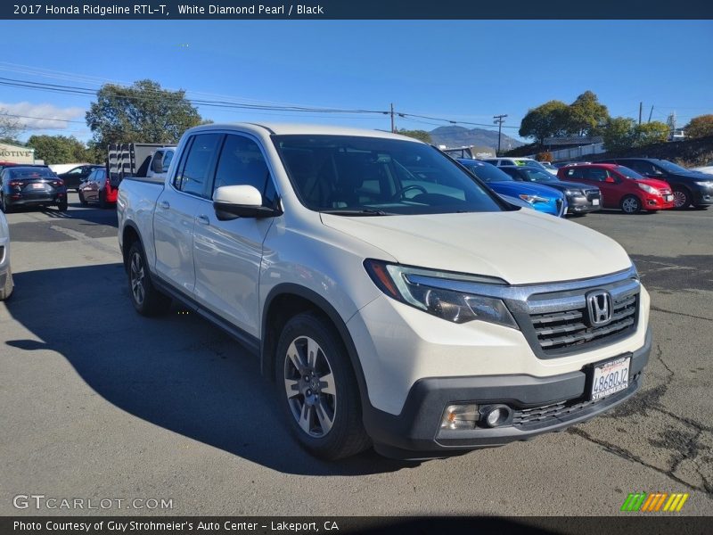 White Diamond Pearl / Black 2017 Honda Ridgeline RTL-T