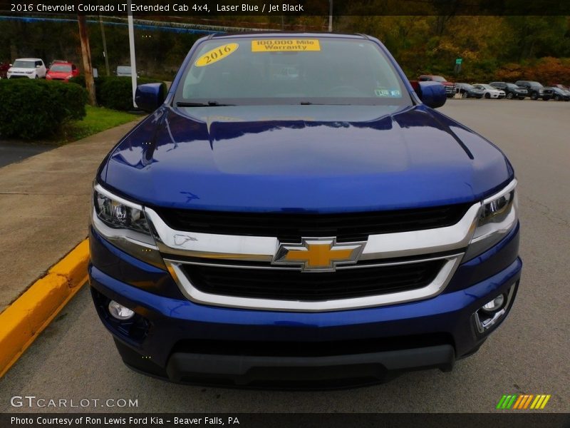 Laser Blue / Jet Black 2016 Chevrolet Colorado LT Extended Cab 4x4