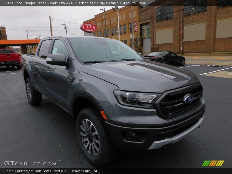 Carbonized Gray Metallic / Medium Stone 2021 Ford Ranger Lariat SuperCrew 4x4