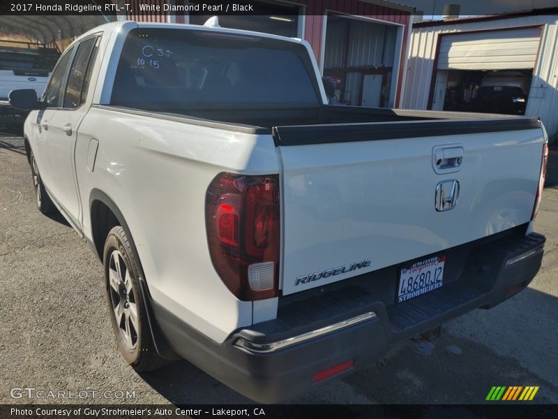 White Diamond Pearl / Black 2017 Honda Ridgeline RTL-T