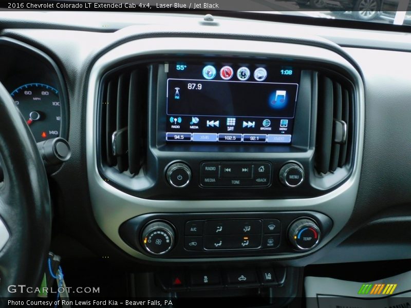 Laser Blue / Jet Black 2016 Chevrolet Colorado LT Extended Cab 4x4