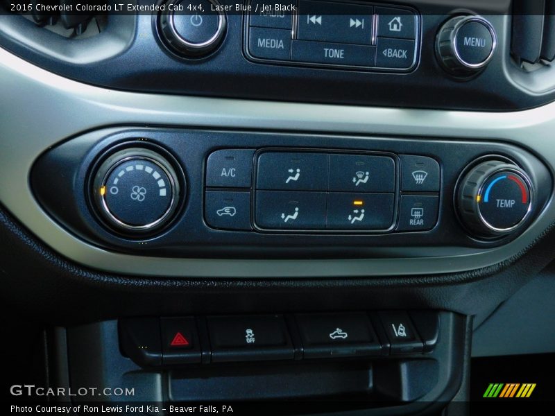 Controls of 2016 Colorado LT Extended Cab 4x4