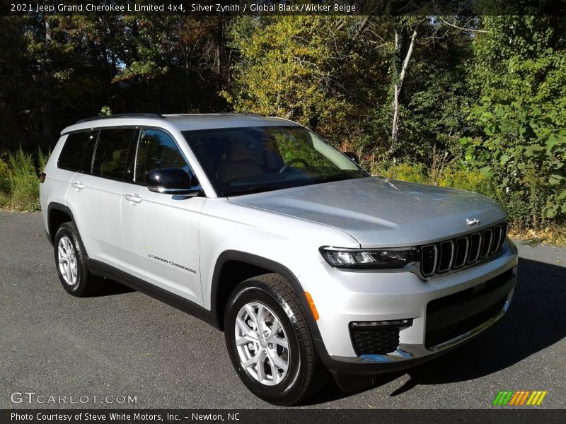 Silver Zynith / Global Black/Wicker Beige 2021 Jeep Grand Cherokee L Limited 4x4