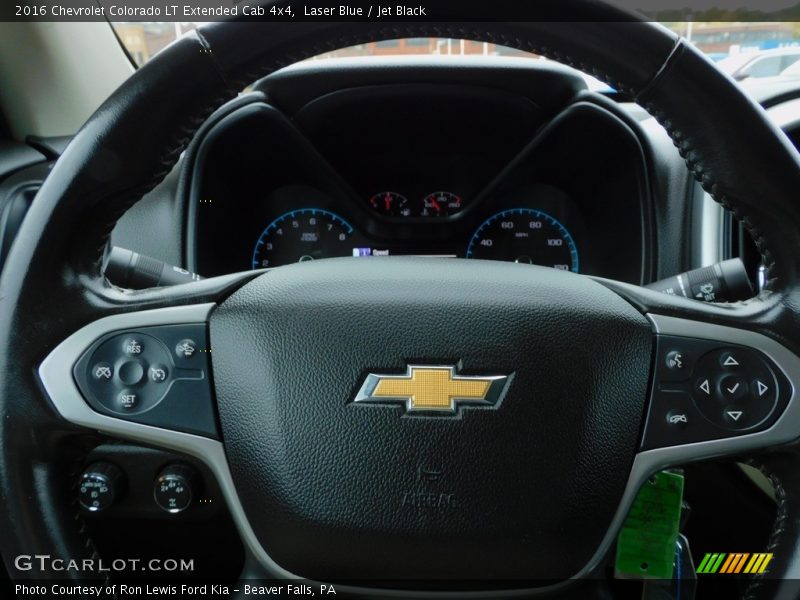Laser Blue / Jet Black 2016 Chevrolet Colorado LT Extended Cab 4x4
