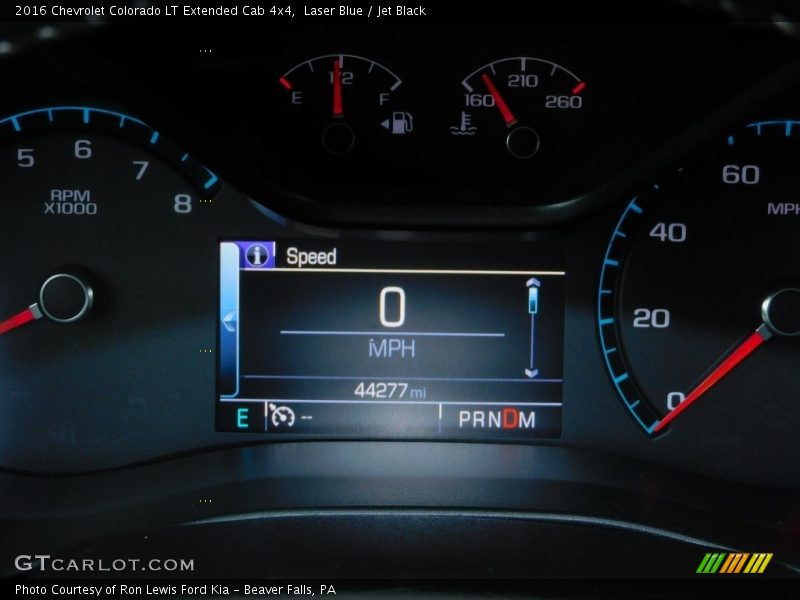 Laser Blue / Jet Black 2016 Chevrolet Colorado LT Extended Cab 4x4