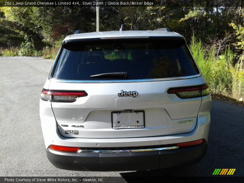 Silver Zynith / Global Black/Wicker Beige 2021 Jeep Grand Cherokee L Limited 4x4