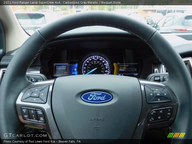 Carbonized Gray Metallic / Medium Stone 2021 Ford Ranger Lariat SuperCrew 4x4