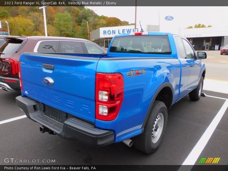 Velocity Blue Metallic / Ebony 2021 Ford Ranger XL SuperCab 4x4