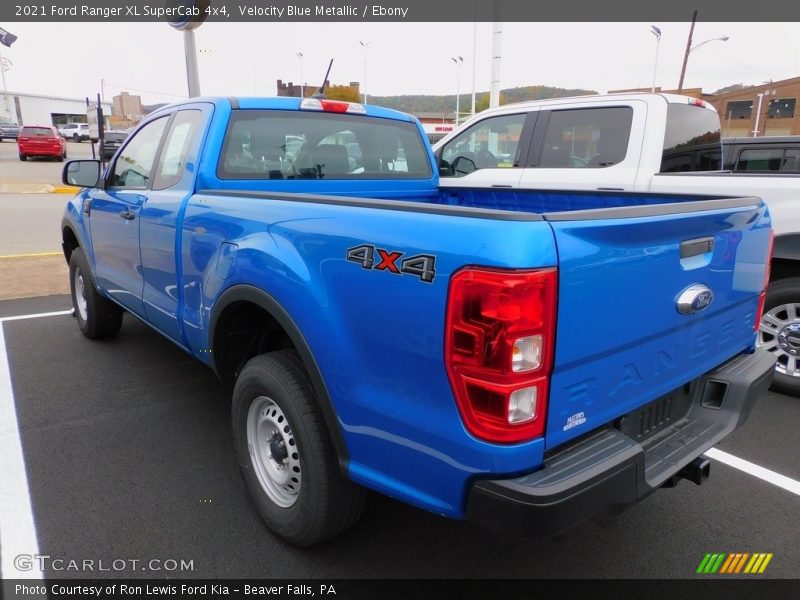 Velocity Blue Metallic / Ebony 2021 Ford Ranger XL SuperCab 4x4
