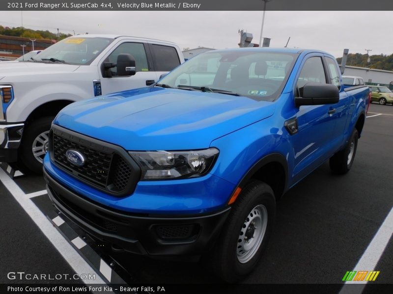 Velocity Blue Metallic / Ebony 2021 Ford Ranger XL SuperCab 4x4