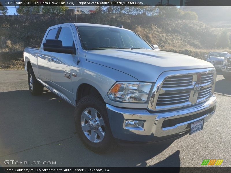 Bright Silver Metallic / Black/Diesel Gray 2015 Ram 2500 Big Horn Crew Cab 4x4