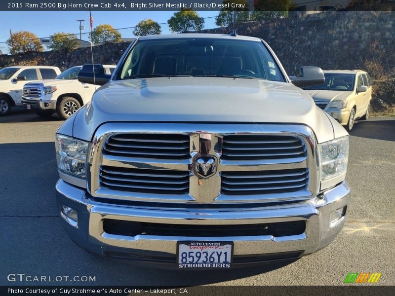 Bright Silver Metallic / Black/Diesel Gray 2015 Ram 2500 Big Horn Crew Cab 4x4