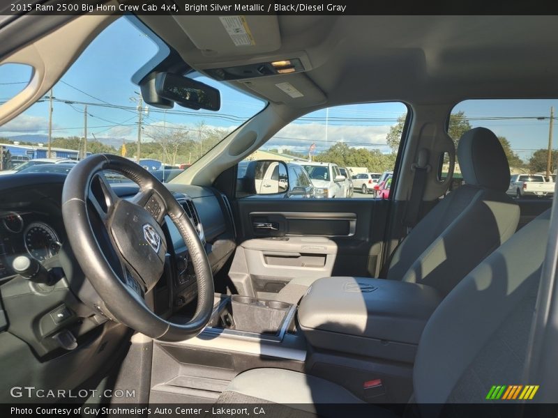 Bright Silver Metallic / Black/Diesel Gray 2015 Ram 2500 Big Horn Crew Cab 4x4