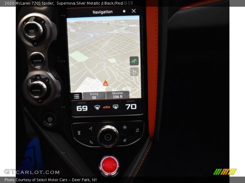 Navigation of 2020 720S Spider