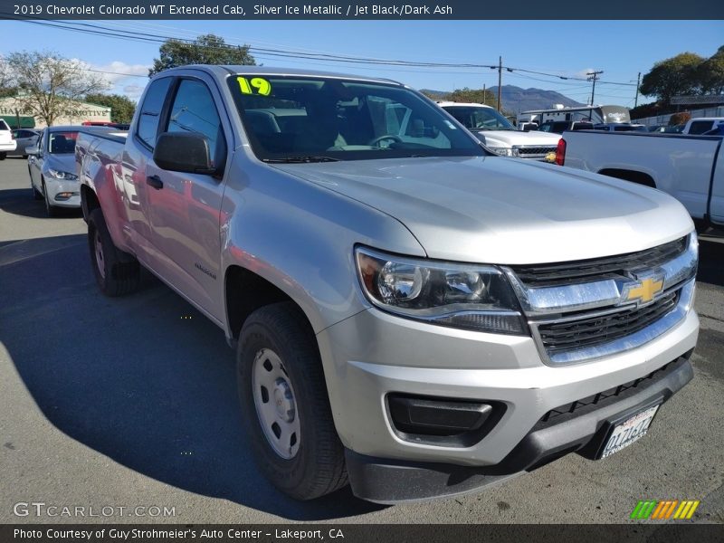 Silver Ice Metallic / Jet Black/Dark Ash 2019 Chevrolet Colorado WT Extended Cab