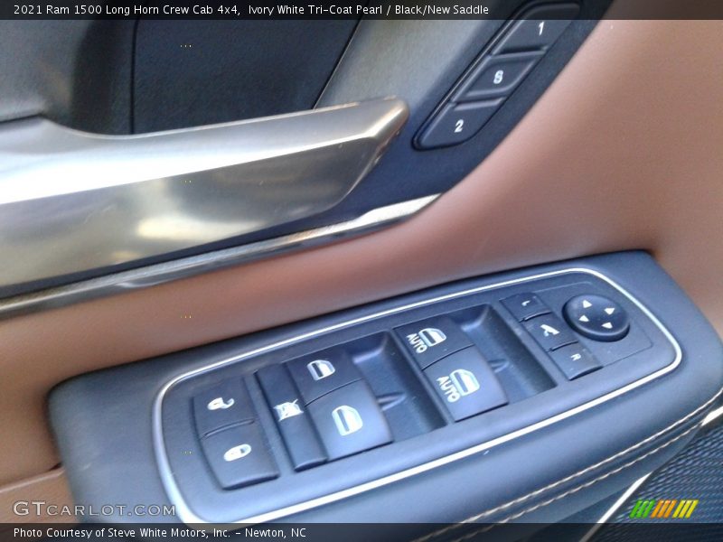 Ivory White Tri-Coat Pearl / Black/New Saddle 2021 Ram 1500 Long Horn Crew Cab 4x4