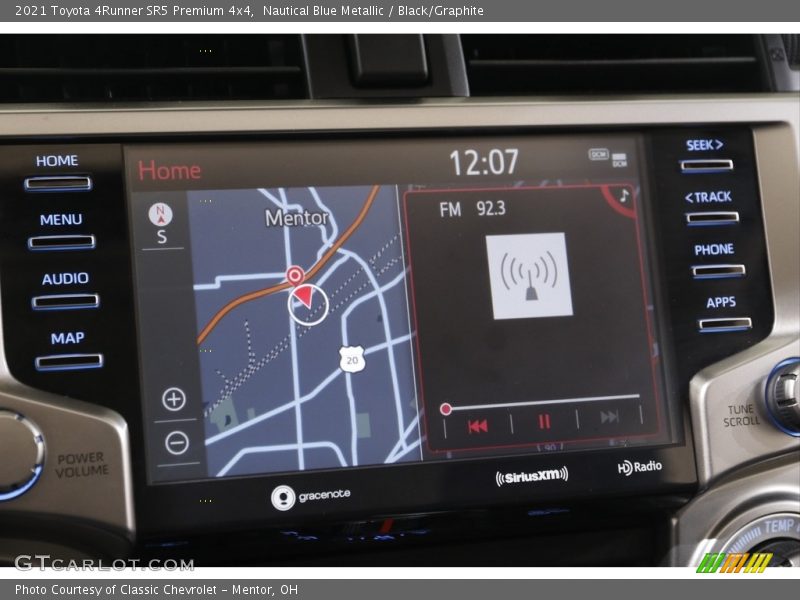 Navigation of 2021 4Runner SR5 Premium 4x4