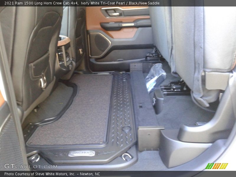 Ivory White Tri-Coat Pearl / Black/New Saddle 2021 Ram 1500 Long Horn Crew Cab 4x4