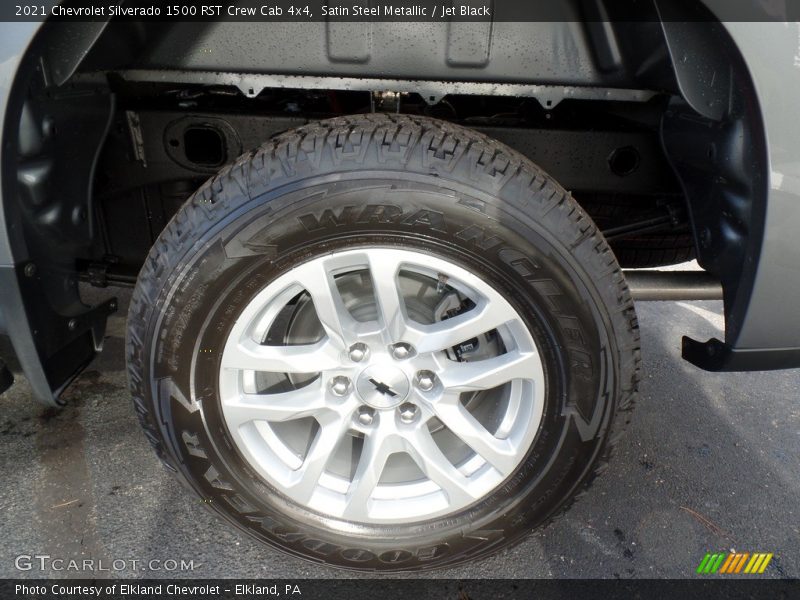 Satin Steel Metallic / Jet Black 2021 Chevrolet Silverado 1500 RST Crew Cab 4x4