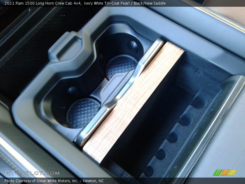 Ivory White Tri-Coat Pearl / Black/New Saddle 2021 Ram 1500 Long Horn Crew Cab 4x4