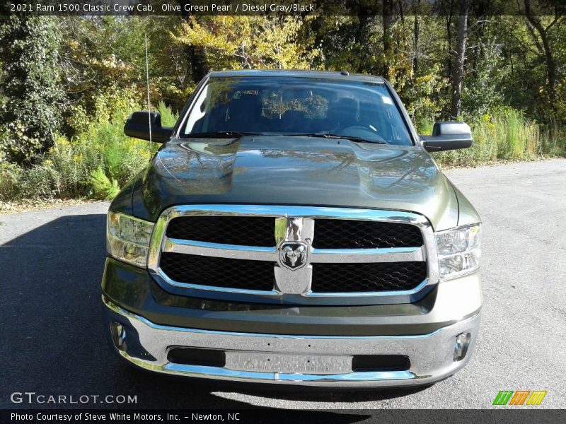 Olive Green Pearl / Diesel Gray/Black 2021 Ram 1500 Classic Crew Cab