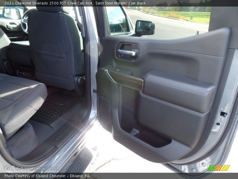 Satin Steel Metallic / Jet Black 2021 Chevrolet Silverado 1500 RST Crew Cab 4x4