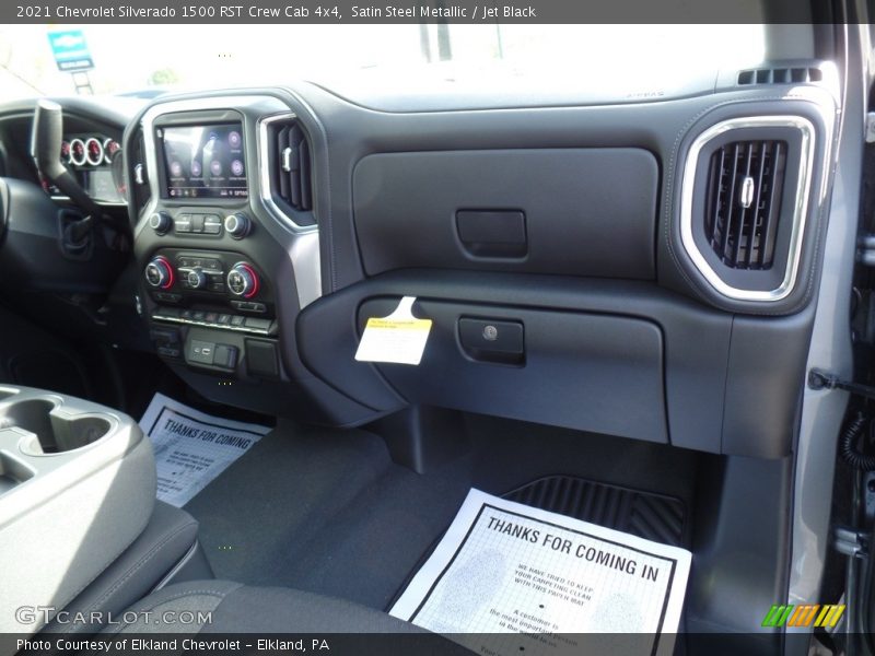 Satin Steel Metallic / Jet Black 2021 Chevrolet Silverado 1500 RST Crew Cab 4x4