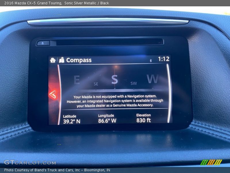 Sonic Silver Metallic / Black 2016 Mazda CX-5 Grand Touring